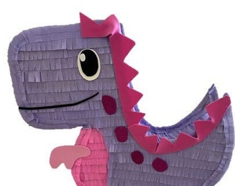 Purple Dinosaur Pinata 20". Girl Party Decorations Supplies