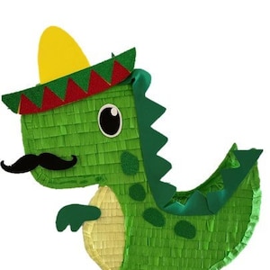 Mexican Dino 20&quot; Piñata. Fiesta theme party. T-Rex