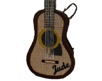 Acoustic Guitar Pinata 29” High. Party Decorations and Supplies. (stick not included)