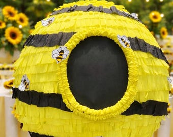 Beehive Piñata, Honeycomb Piñata, Bee Party Decor, Bumblebee Birthday, Baby Shower Decor, Winnie Theme Party (Piñata Only)