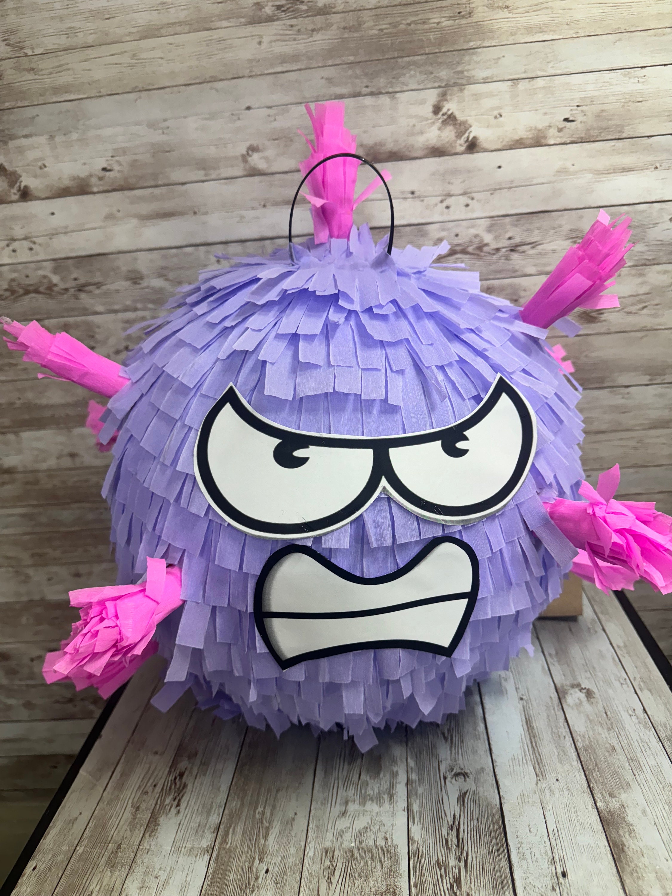 Custom Pinata Science Funny Germ Piñata – Science Party Decor, Virus Birthday, Kids Funny ...