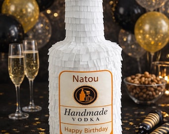 Vodka Bottle Piñata, Adult Birthday Party Decor, Funny Party Piñata, Booze Theme Party, 21st Birthday, Bachelorette Party (Piñata Only)