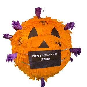 Halloween Pumpkin Pinata. Pinata Virus!!! Halloween Party decorations. Halloween decor (stick not included)