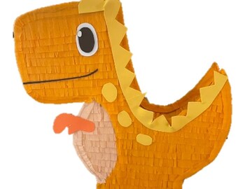 Orange Dinosaur Pinata 20". Party Decorations Supplies