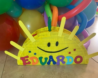 Sun Pinata. Custom name. Party Decoration Supplies (Max. 5 letters)