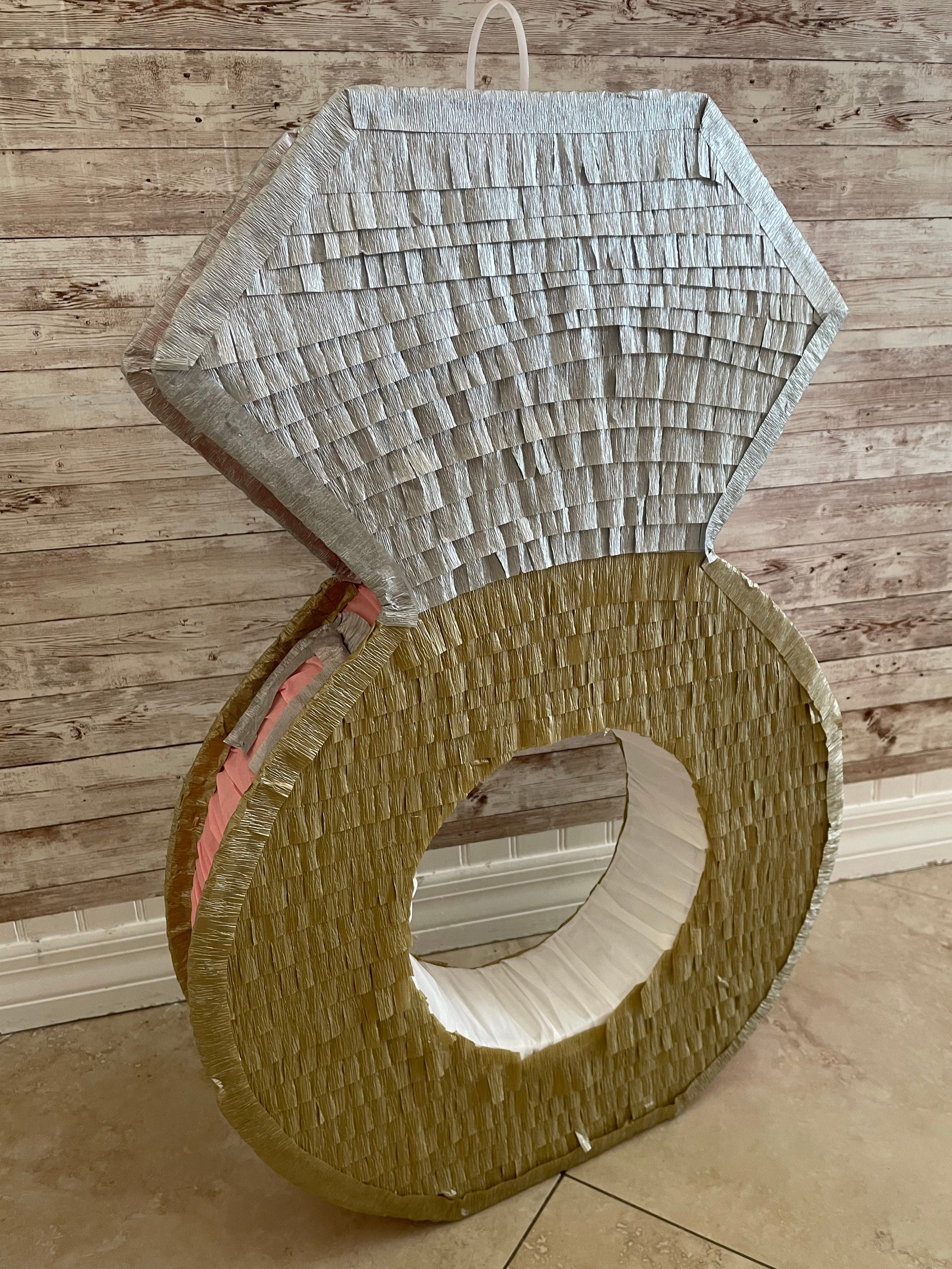Diamond Ring Piñata – Proposal Party Decor, Engagement Piñata, Bridal ...