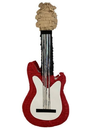 Pinata Violon/guitare Pour Fête D’anniversaire – Décoration Musicale Originale Avec Surprises
