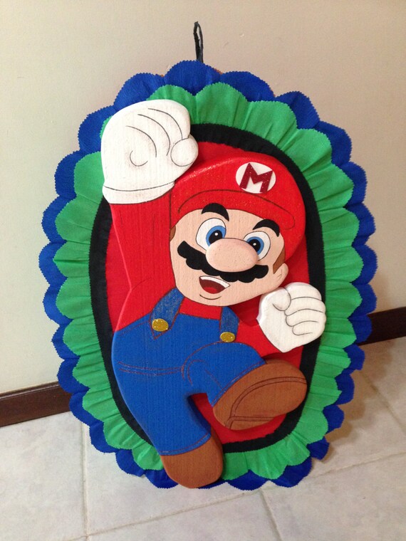 Mario Bros Pinata Birthday Party Decorations And Supplies Etsy