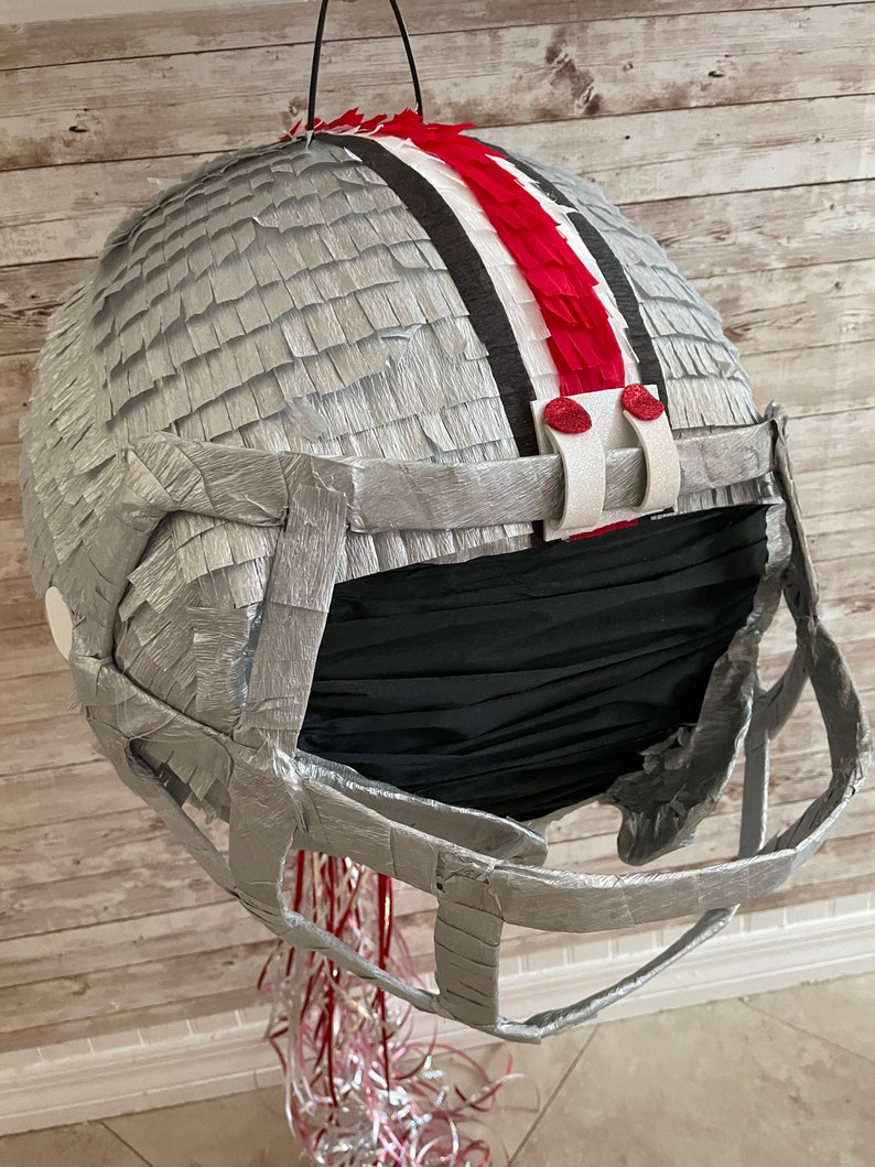 Football Helmet Pinata your choice team. Sports party decorations. stick not included image 4