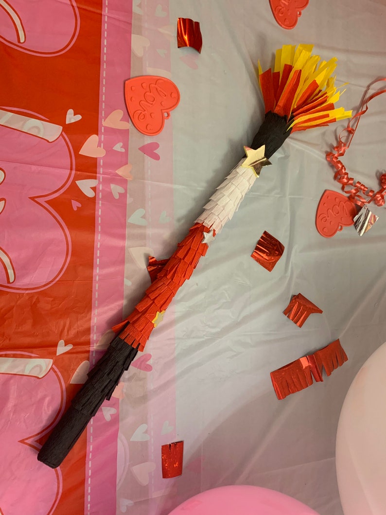 Pinata Stick 17 Long medium Decorated to Match Your Etsy