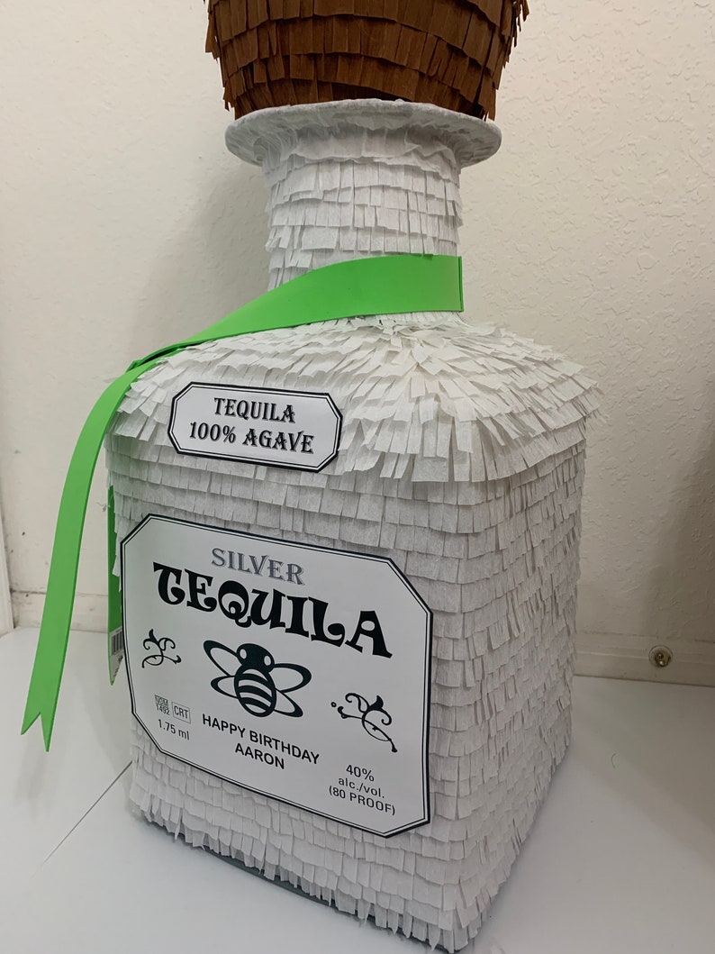 Bottle Tequila 3D. 24in Tall Pinata. Party Decorations. stick Etsy