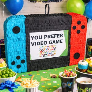 Custom Video Game Piñata, Personalized Gamer Piñata, Your Favorite Game Theme, Birthday Party Decoration, Kids Party Piñata (Piñata only)