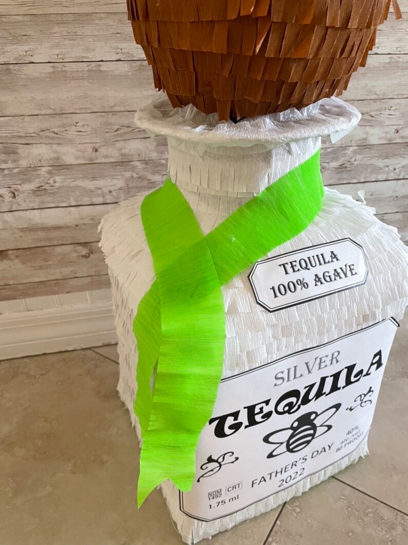 Bottle Tequila 3D. 24in Tall Pinata. Party Decorations. stick Etsy