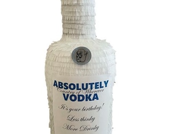 Vodka bottle customized. (Write your message) Party Decorations.