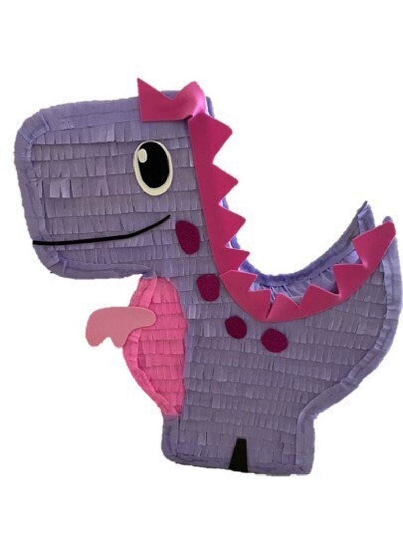 Purple Dinosaur Pinata 20. Girl Party Decorations Supplies image 1