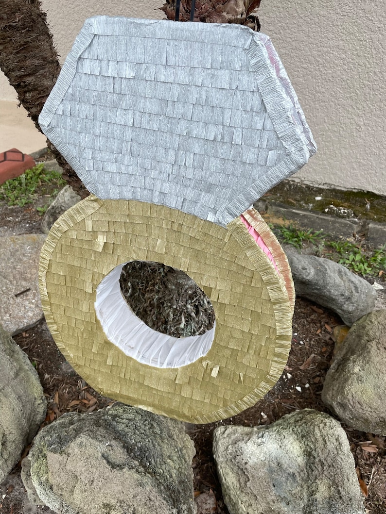 Diamond Ring Piñata – Proposal Party Decor, Engagement Piñata, Bridal ...