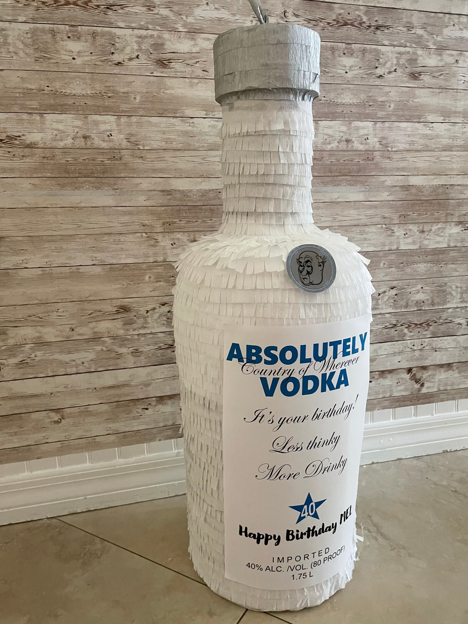 Vodka bottle customized. Write your message Party Etsy