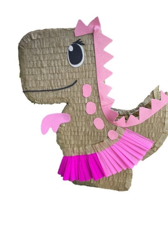 Pinata Dinosaure Pour fille avec tutu Or. Décorations de fête 20