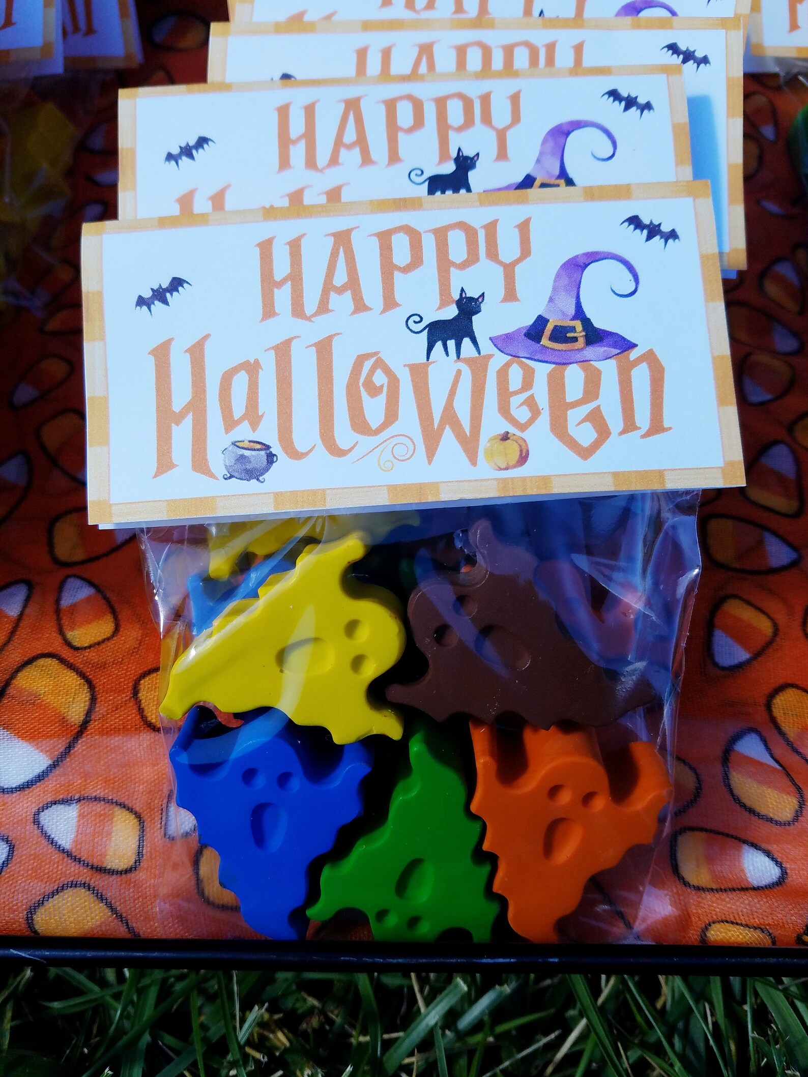 Happy Halloween Crayons Pumpkins Ghosts Bats Halloween Etsy