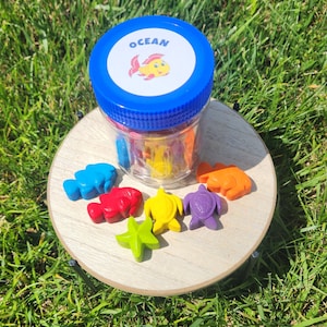 Ocean Crayons, Ocean Party Favors, Kids Parties, Birthday Party Favors, Sea Turtle, Easter Basket Gifts, Birthday Goodie Bags, Under The Sea