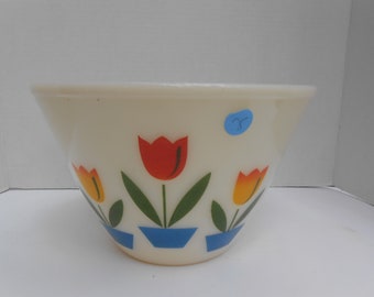Fire King Tulip Mixing Bowl Set - Etsy