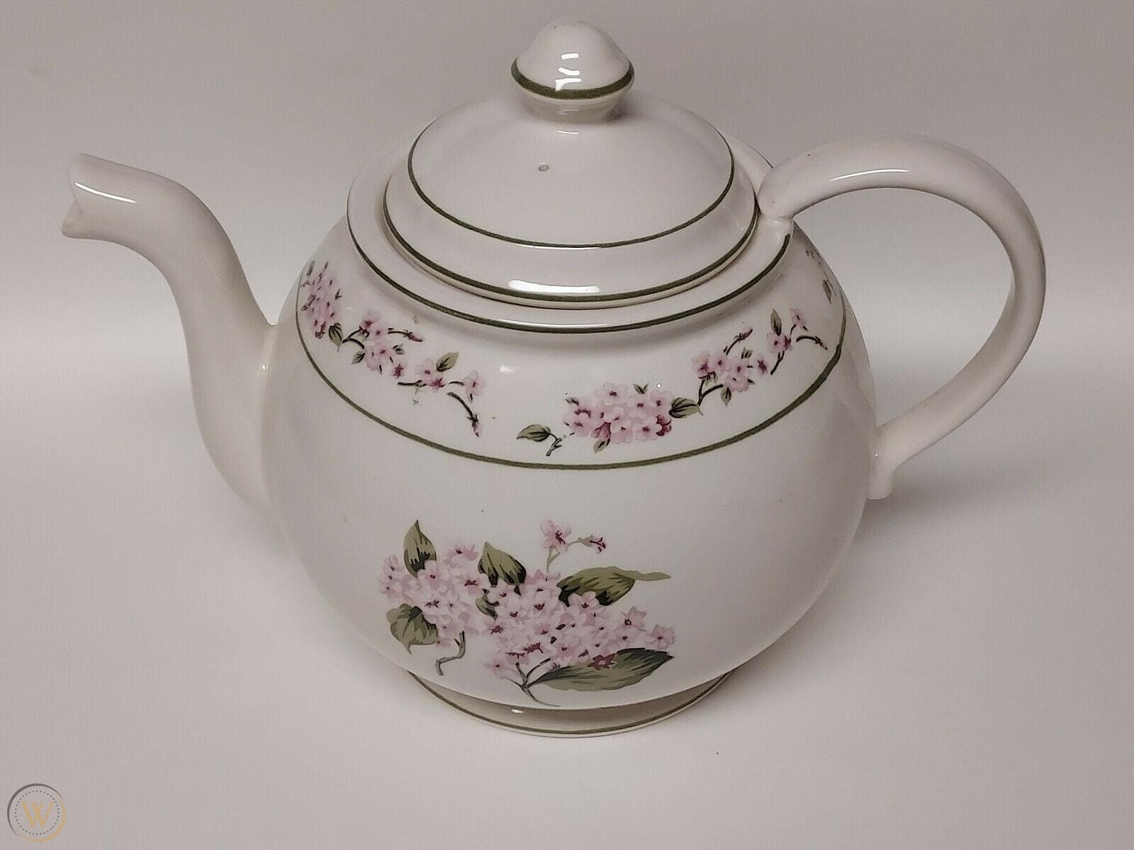 Hydrangea Martha Stewart Teapot Tea Pot Server Purple Pink Etsy