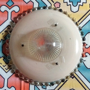 Vintage Pink Bubble  Light Fixture