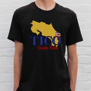 Tico Costa Rica Tshirt, Tico Costa Rica Male, Costa Rican Country shirt, Central America heritage, Spanish culture, Costa Rican heritage,