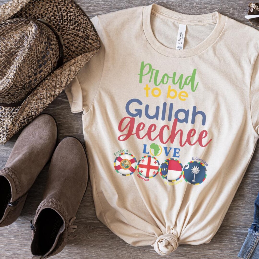 Gullah Geechee Pride Tee, Proud Gullah Geechee Tshirt, African Descent ...