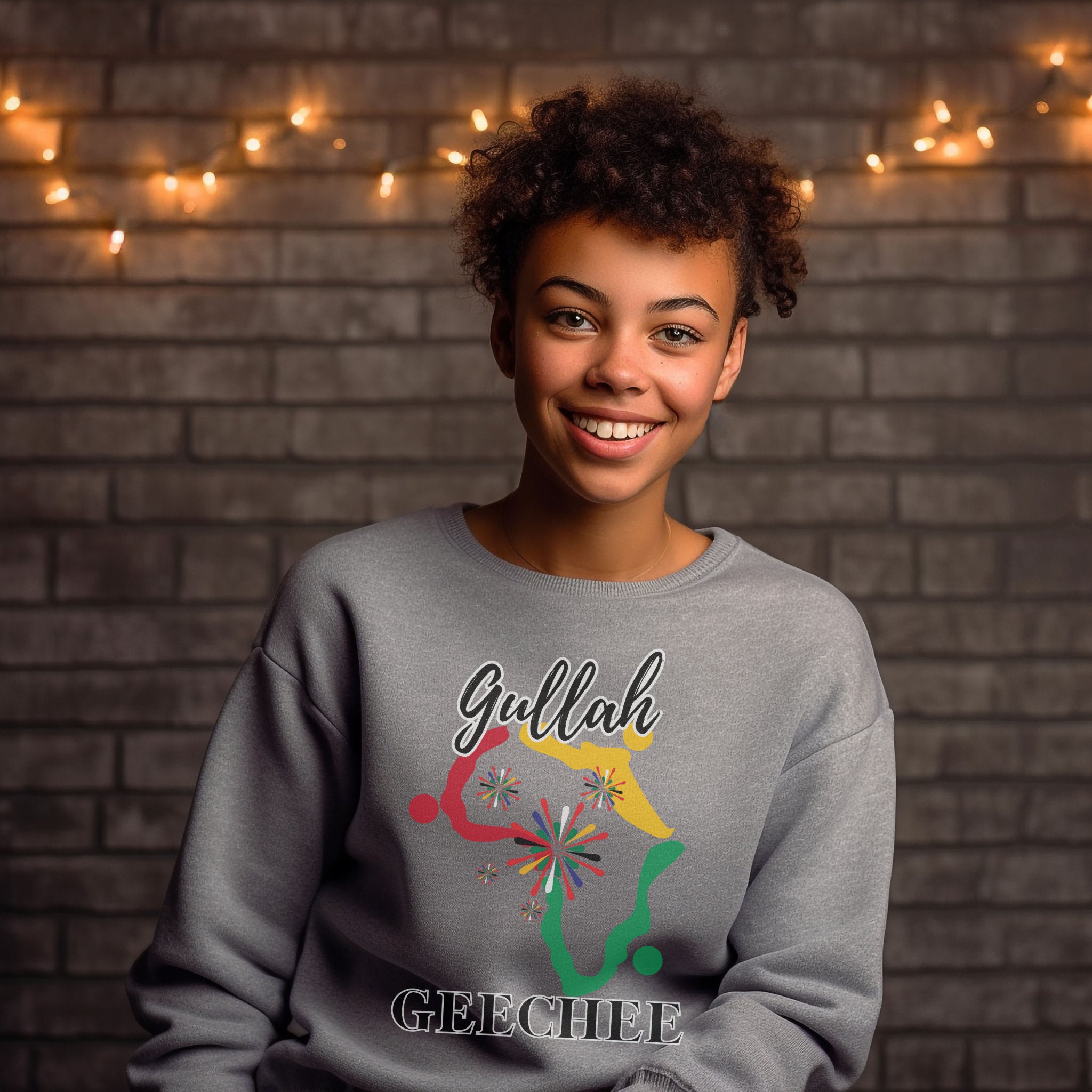 Gullah Geechee African Graphic Sleeve Design Sweatshirt, Gullah Sweat ...