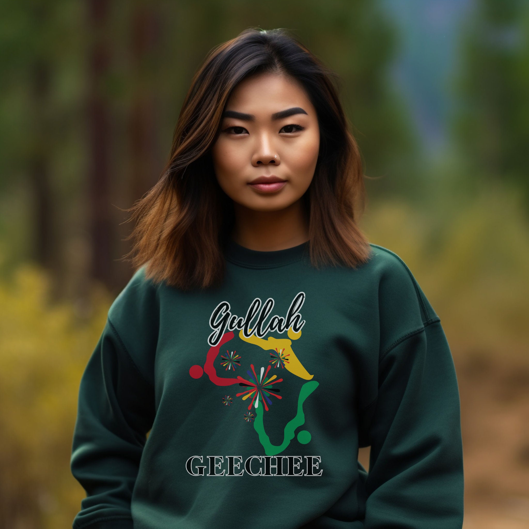 Gullah Geechee African Graphic Sleeve Design Sweatshirt, Gullah Sweat ...