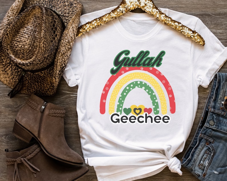 Gullah Geechee Tshirt, Gullah Rainbow, African Color Tee, North ...