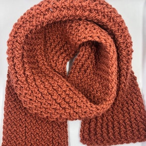 Handmade Warm, Cozy, Soft Scarf. Perfect Accessory for the Fall or Winter. Loom Knit Yarn.