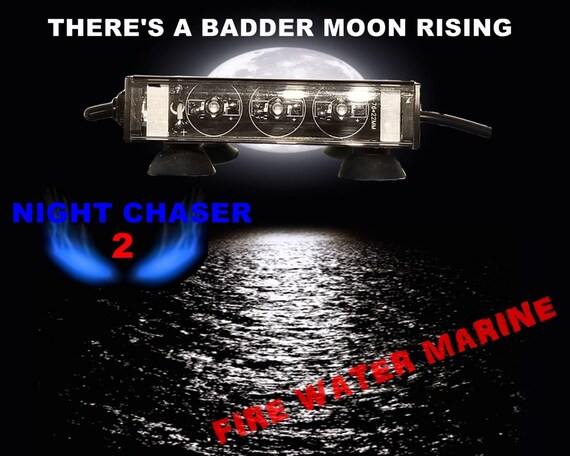 NIGHT CHASER 9 or 18 Watt Black Light Powerful LED Fishing Uv