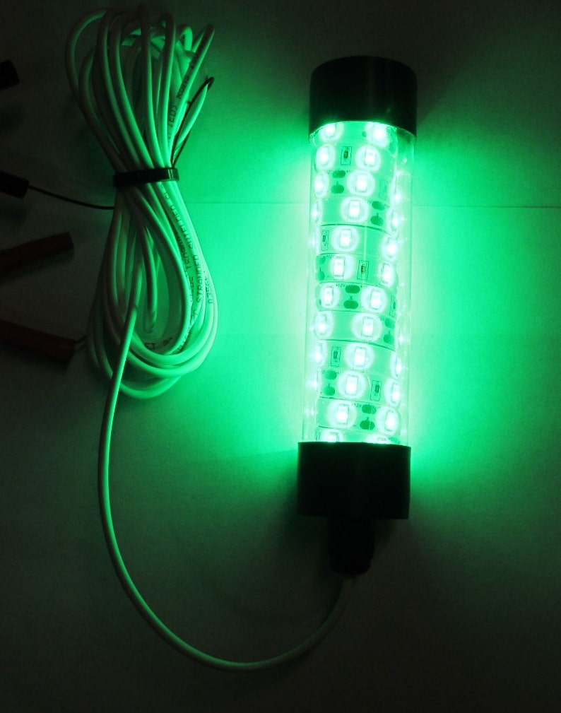 12V LED GREEN UNDERWATER Submersible Night Fishing Light for Etsy