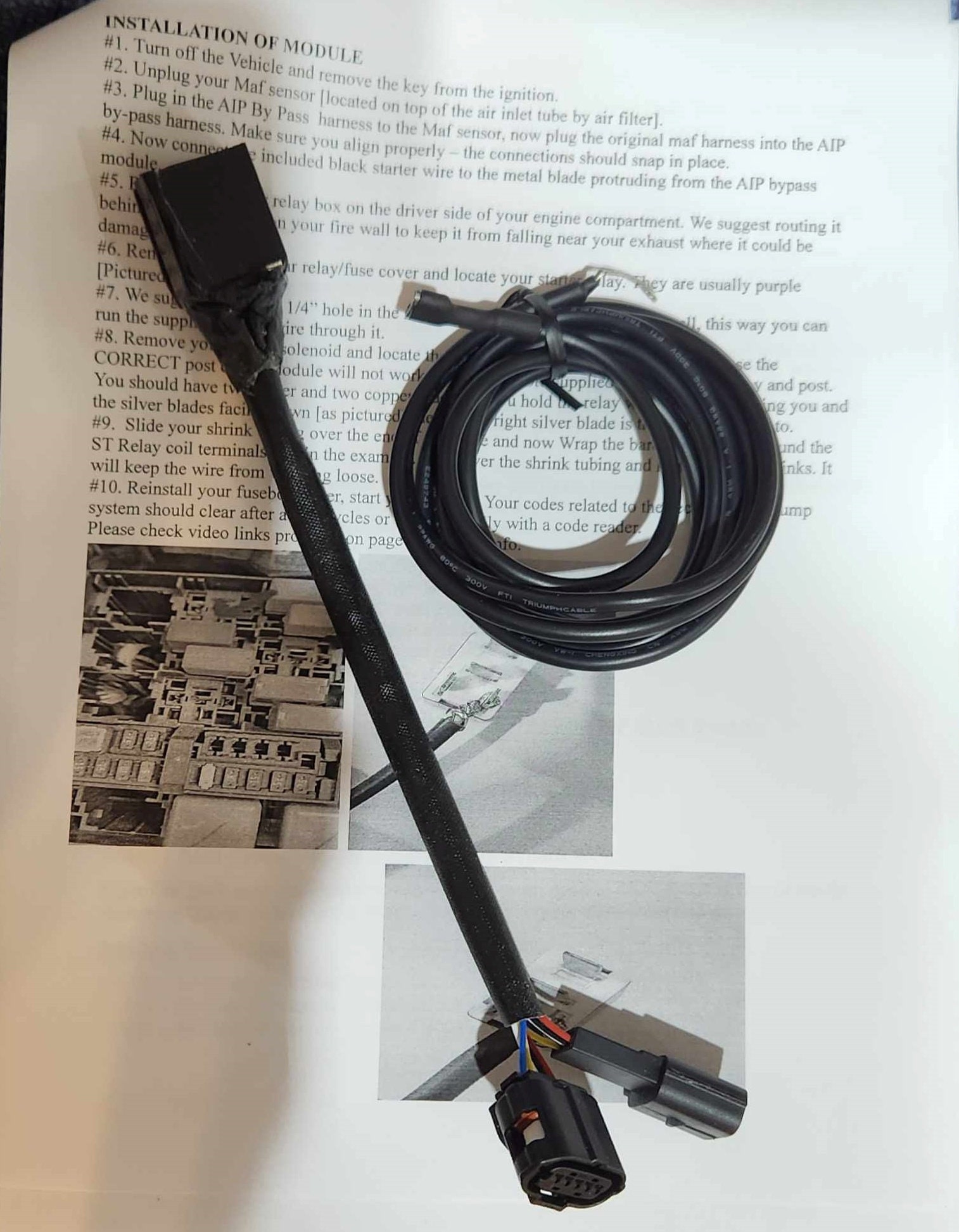 AIP SAIS Secondary Air Injection System Bypass Kit WITH Block off