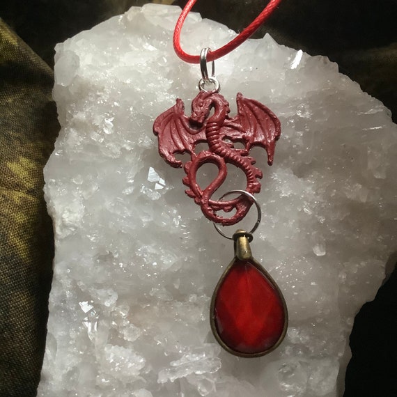Red on sale dragon necklace