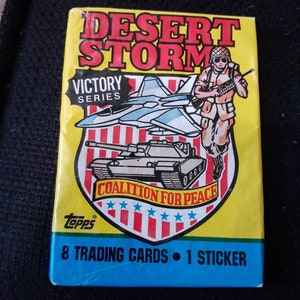 Topps Desert Storm Trading Cards 1991 Nonsport Sealed Unopened Military Collectible