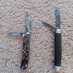 Vintage Lot Of 2 Pocket Knives Ward USA Camping Tool