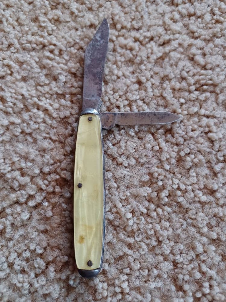 Vintage Autopoint Pocket Knife 2 Blade Soap Advertising Etsy