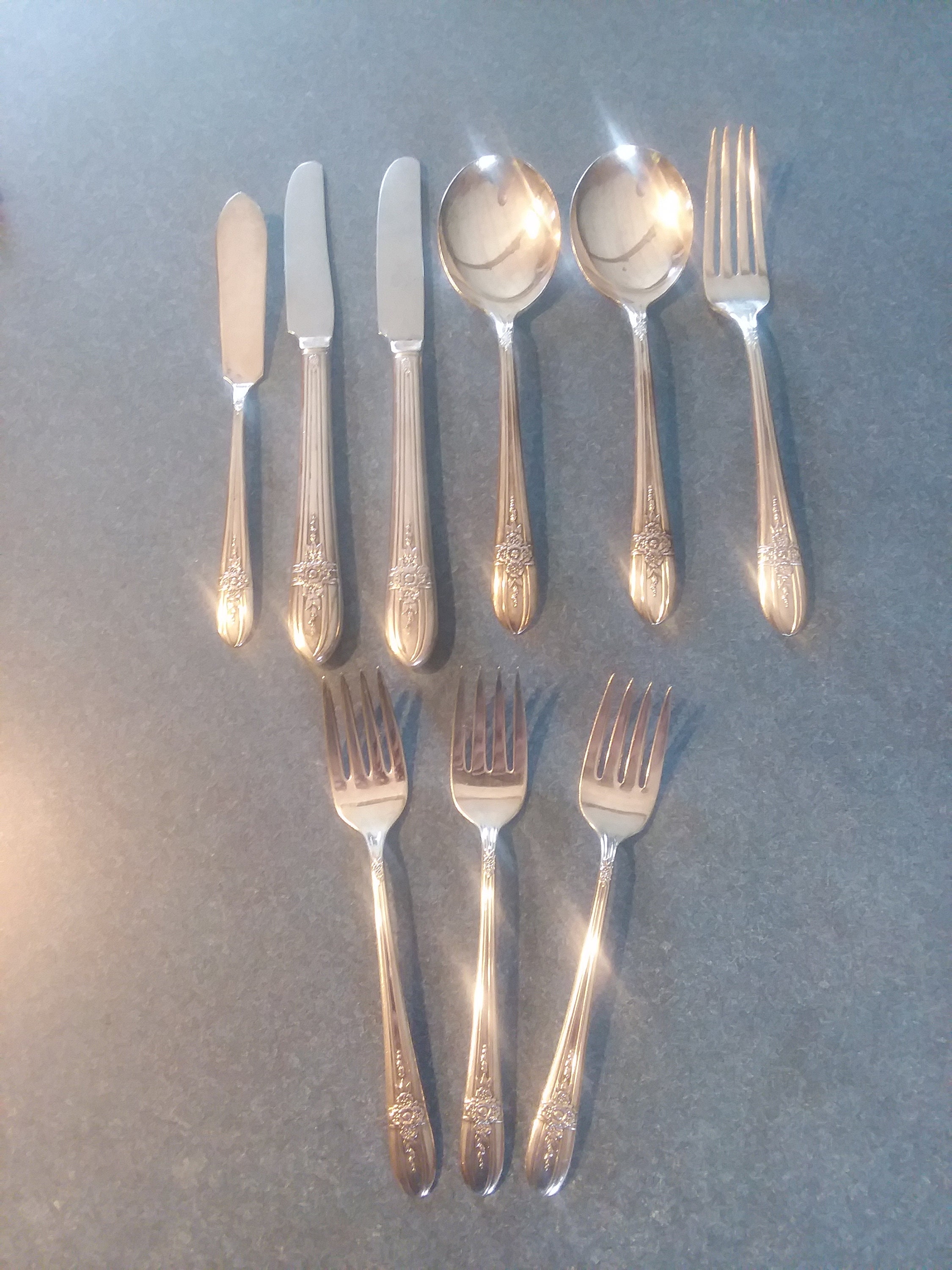 Vintage Rogers Original Silverplate Silverware Extra Plate Etsy