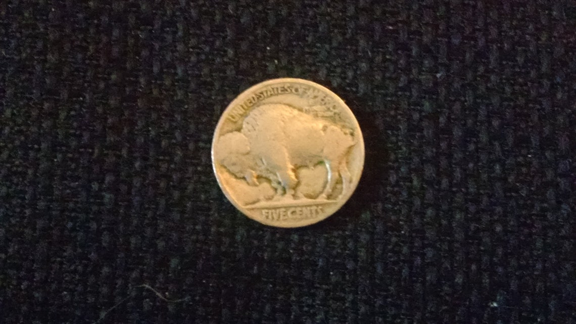 Vintage Buffalo Nickel No Date USA Coins Money Etsy