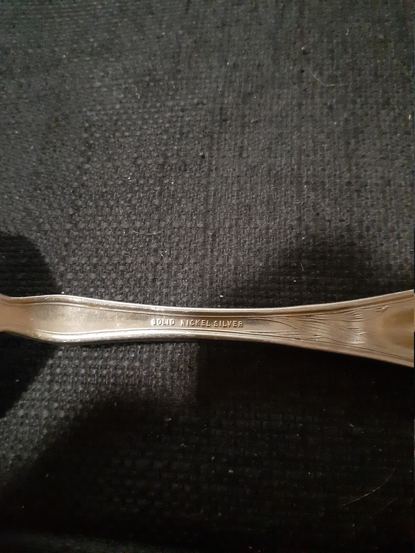 Vintage Solid Nickel Silver Serving Spoon Fine Dining Flatware Etsy