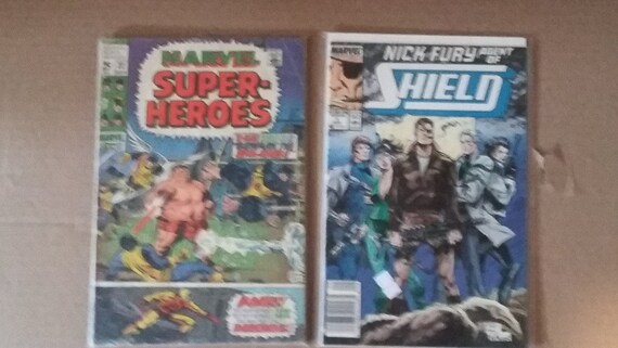 Vintage Comic Books Marvel Superheroes Nick Fury Agent Of Etsy