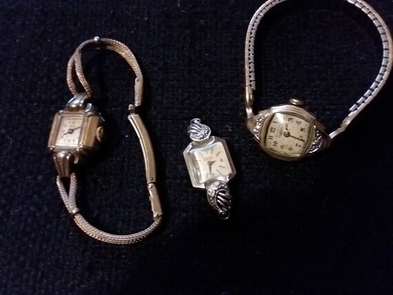 Vintage Wrist Watch Lot of 3 10K Gold Filled - Etsy display picture 1