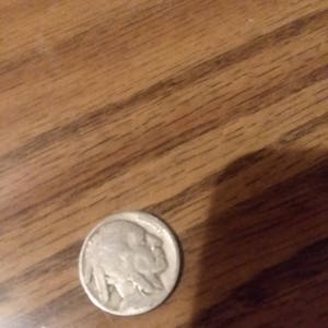 Buffalo Nickel Antique Vintage US Coin Partial Date Currency Money