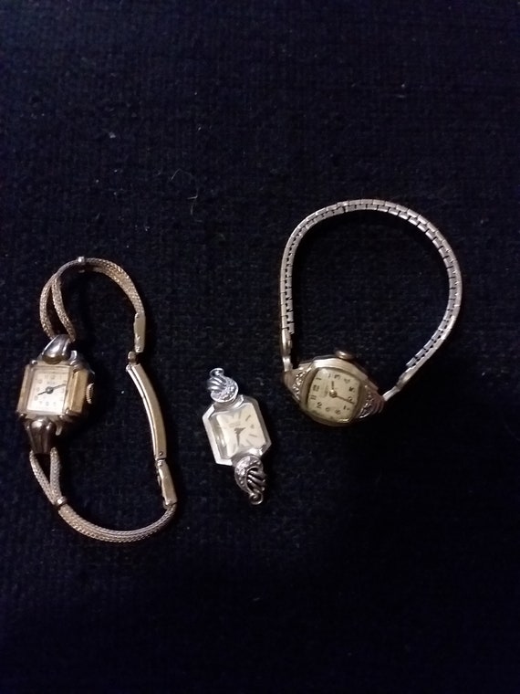 Vintage Wrist Watch Lot of 3 10K Gold Filled - Etsy display picture 3