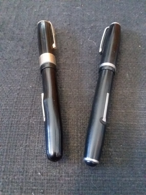 Vintage Fountain Pens Lot of Black Esterbrook Penman John