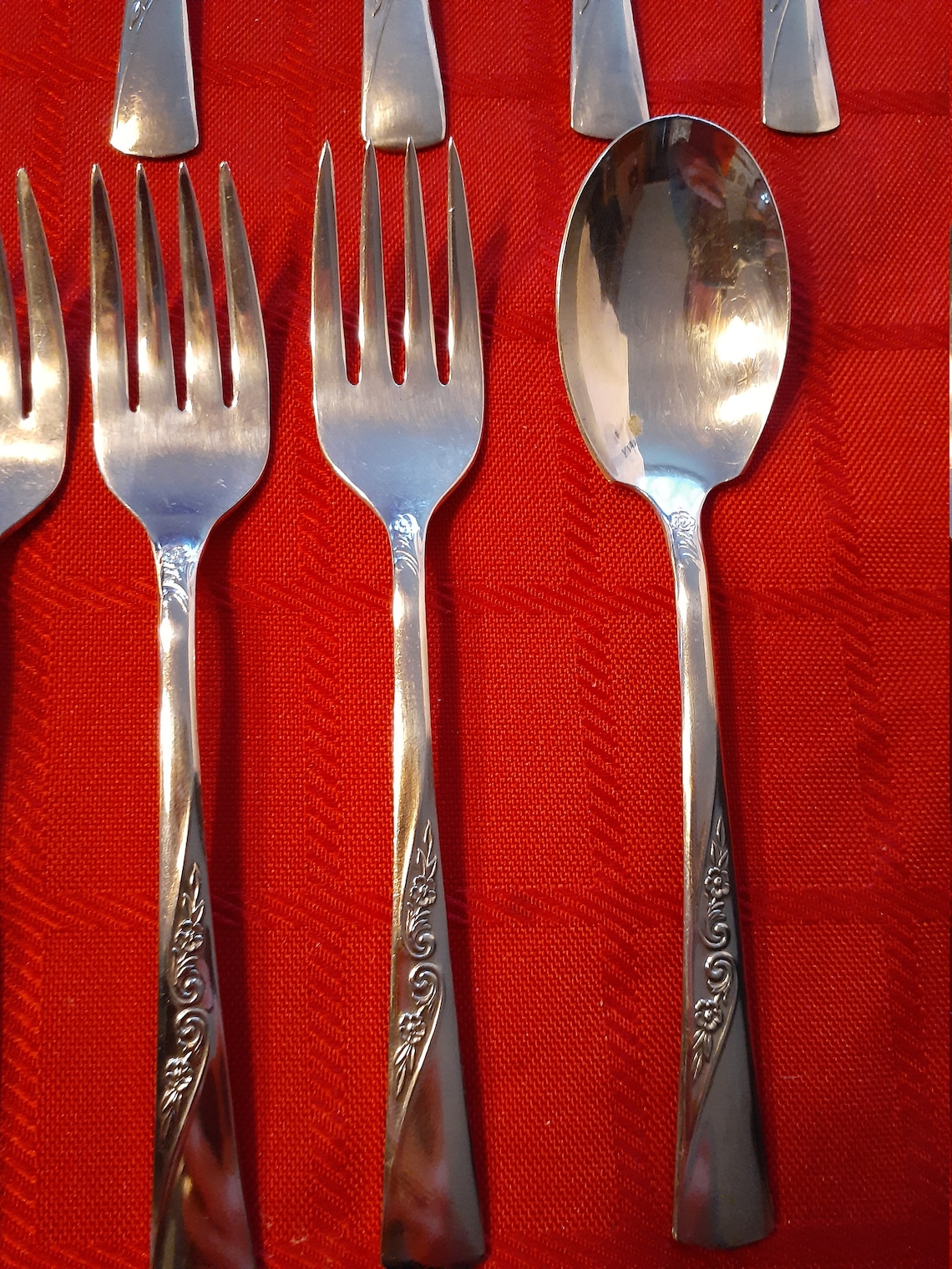 Vintage Silverplate Flatware Set of 32 Pieces Revelation Fine Etsy