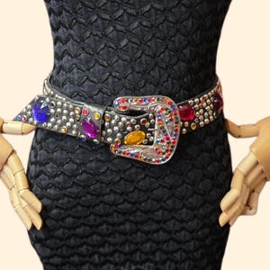 Leather/studs/jewels belt (ONLY!), almost new! LEATHER BELT WITH JEWEL STUDS | Belts | ETRO main image 3